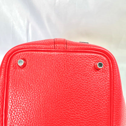 【中古美品】エルメス ピコタン PM ルージュカザック クレマンス