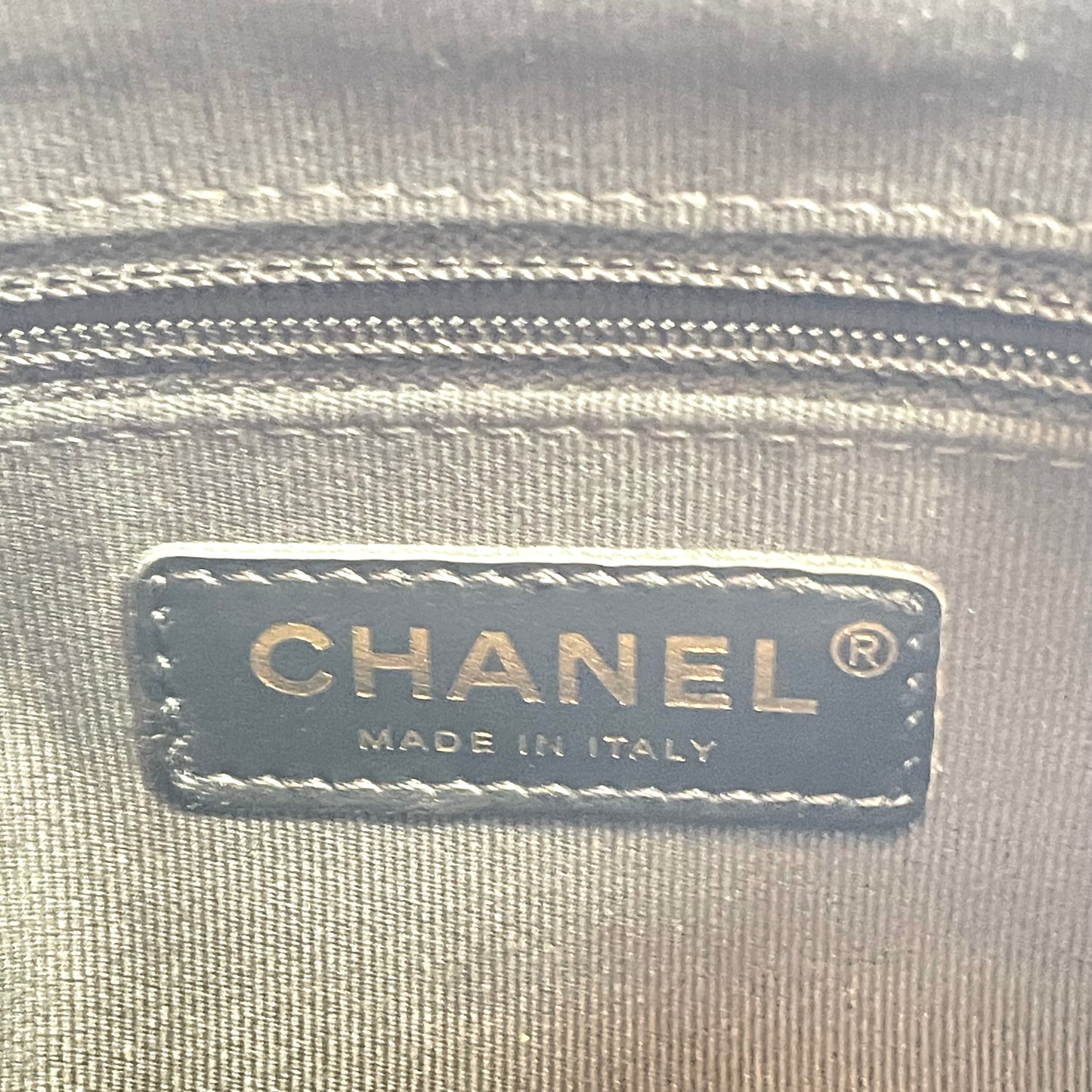 【中古美品】CHANEL シャネル キルティング ショッピング チェーン バッグ ラムスキン ブラック