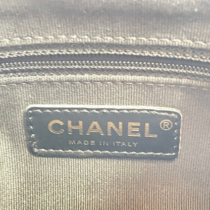 【中古美品】CHANEL シャネル キルティング ショッピング チェーン バッグ ラムスキン ブラック