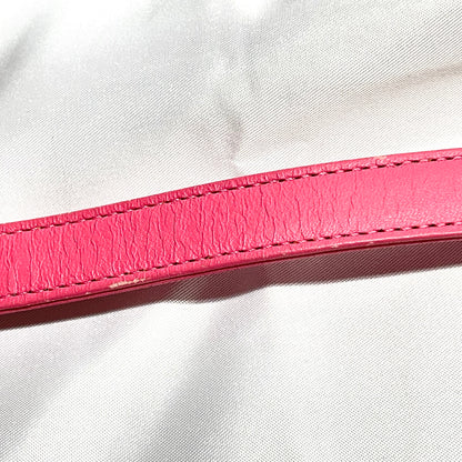 【中古A】CHANEL シャネル 巾着 チェーンショルダー バケット ラムスキン ピンク