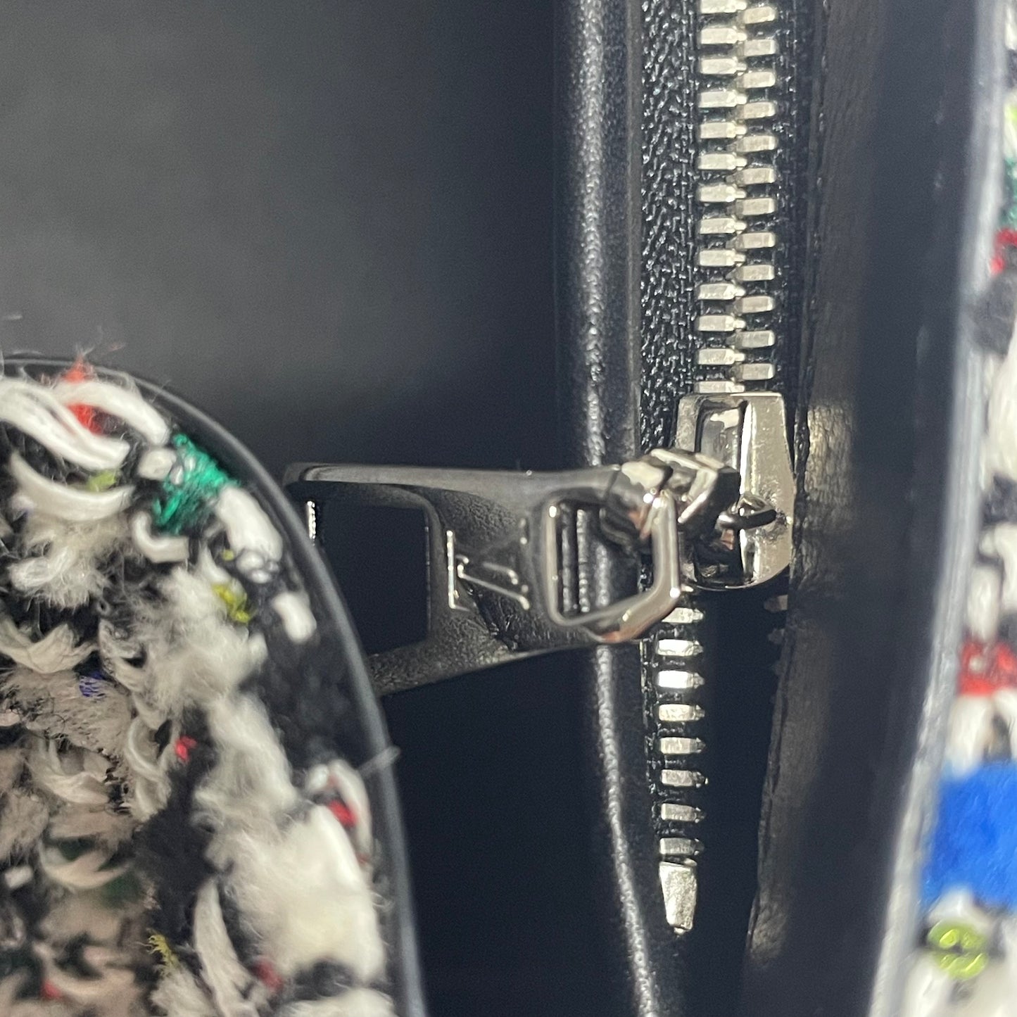 【中古美品】LOUIS VUITTON ルイヴィトン LVアーク ハンドバック マルチカラー ツイード M55501