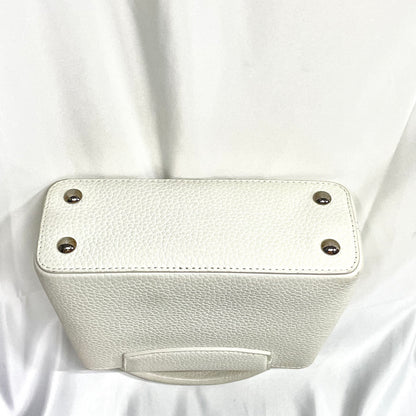 【中古美品】LOUIS VUITTON ルイヴィトン カプシーヌ ミニ ハンドバッグ トリヨンレザー ホワイト