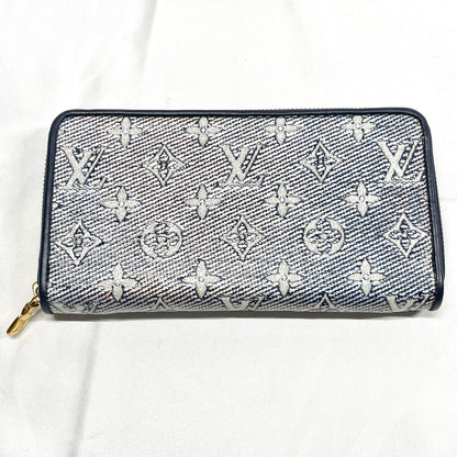 【中古美品】LOUIS VUITTON ルイヴィトン モノグラム ジャガード ラミネーテッド ジッピー ウォレット 長財布 M824687