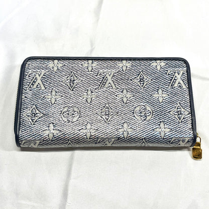 【中古美品】LOUIS VUITTON ルイヴィトン モノグラム ジャガード ラミネーテッド ジッピー ウォレット 長財布 M824687