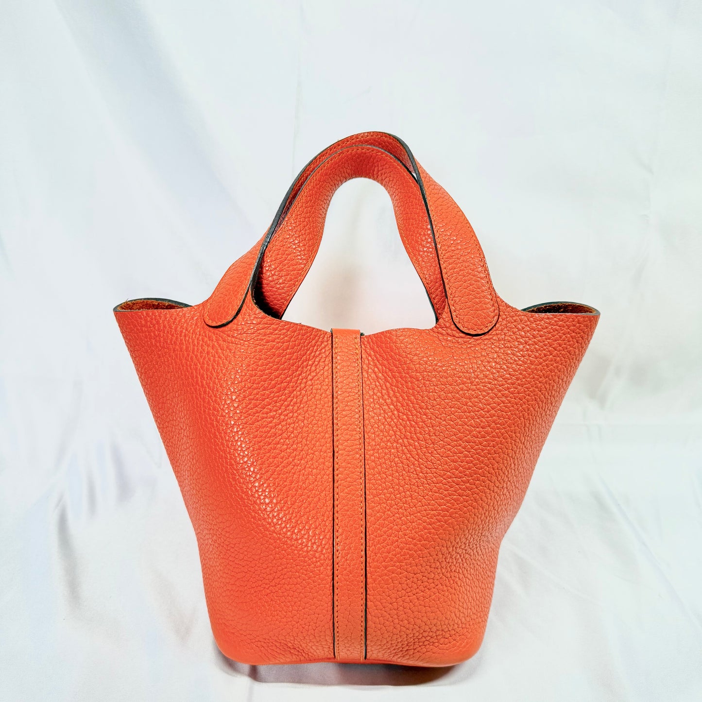 【中古C】エルメス ピコタン PM オレンジ トリヨン