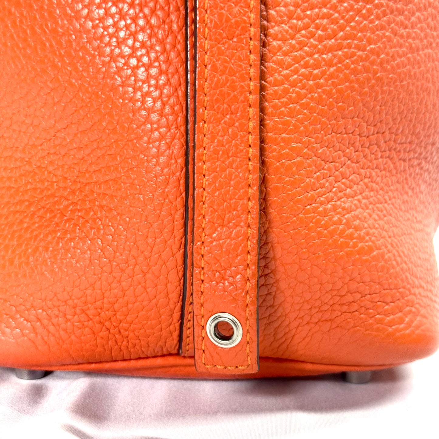 【中古C】エルメス ピコタン PM オレンジ トリヨン