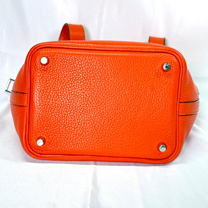 【中古C】エルメス ピコタン PM オレンジ トリヨン